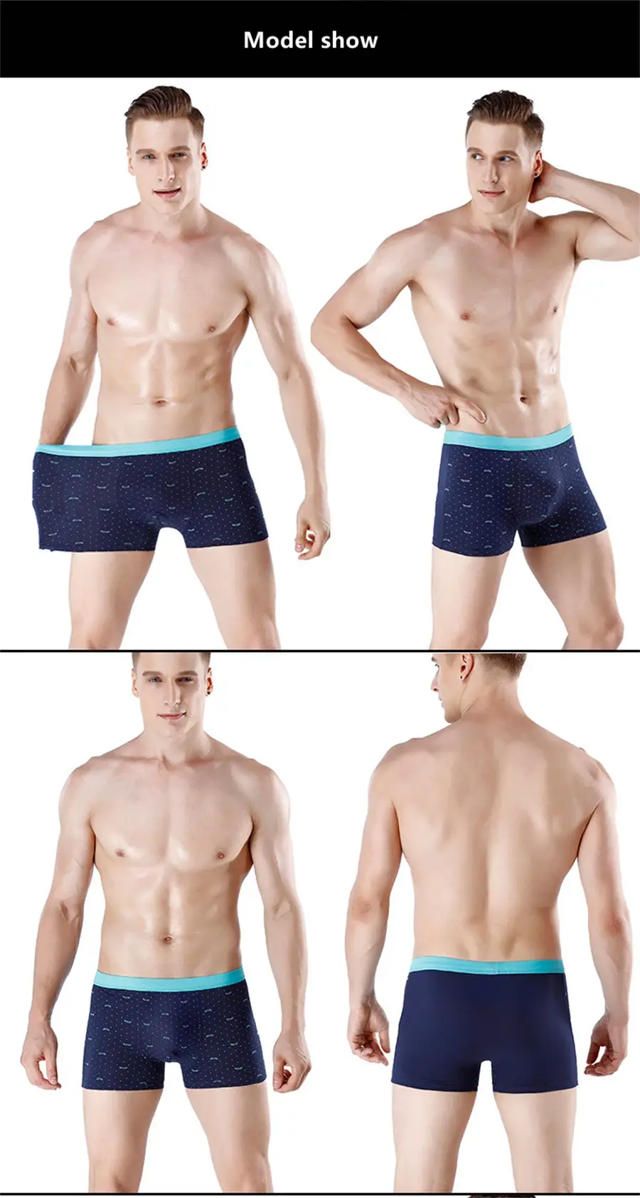 Plus Size Men's 160kg Seamless Panties Cotton Underpants Men Underwear Pure Cotton Boxer Briefs Man Intimate Boxers Mens Brand — image 3