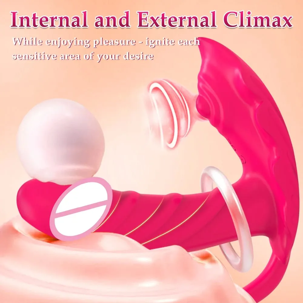 Bærbar G Spot Dildo Vibrator Langdistance App Fjernbetjening Trusse Butterfly 9 Vibrerende tilstand Kvinde Voksen Sexlegetøj til Kvinder — image 6