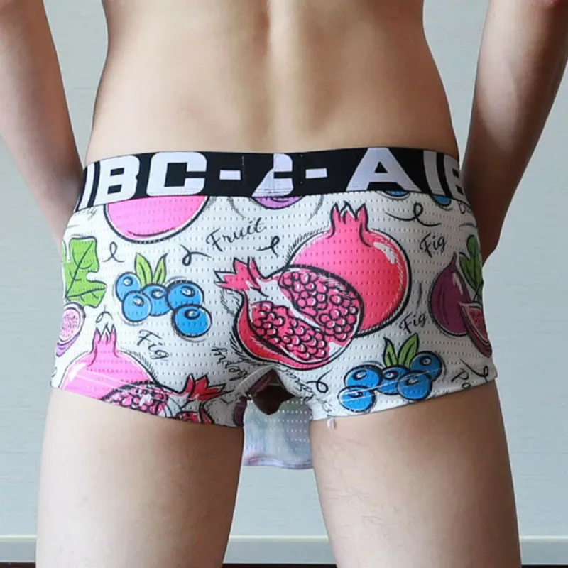 Seluar Boxer Seluar Dalam Seluar Dalam Seluar Dalam Pakaian Kapas+Spandex Terbuka Jenama Baru Fesyen Bekalan Bergaya Sesuai — image 21