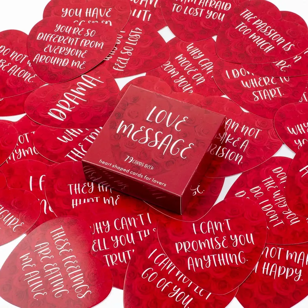Love Message Oracle Cards 79Cards heart-shaped Leisure Entertainment Game Tarot Card — image 6