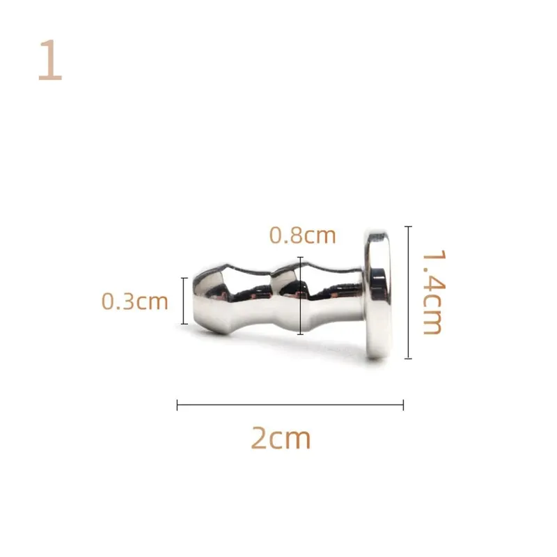 Male Stainless Steel Urethral Plug Urethral Dildo Sounding Penis Plug Urethra Stimulate Dilator Masturbation Rod Sex Toy for Men