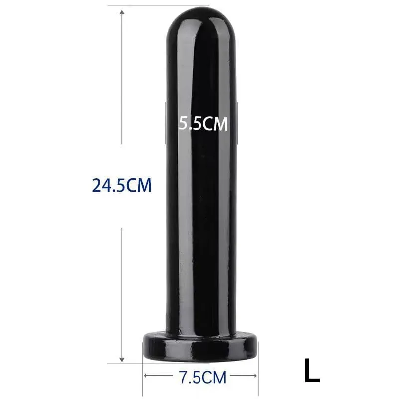 24.5cm Long Clear Jelly Smooth Surface Strapon Anal Dildos Straight ButtPlug TPE Dildo Anal Plug Intimate Sex Toys For Couples — image 8