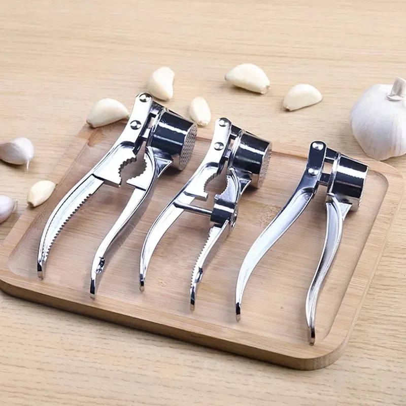 Kitchen Garlic Press Garlic Clips Multi Functional Stainless Steel Manual Pull Efficient Ginger Garlic Crusher Home Utensils — image 4