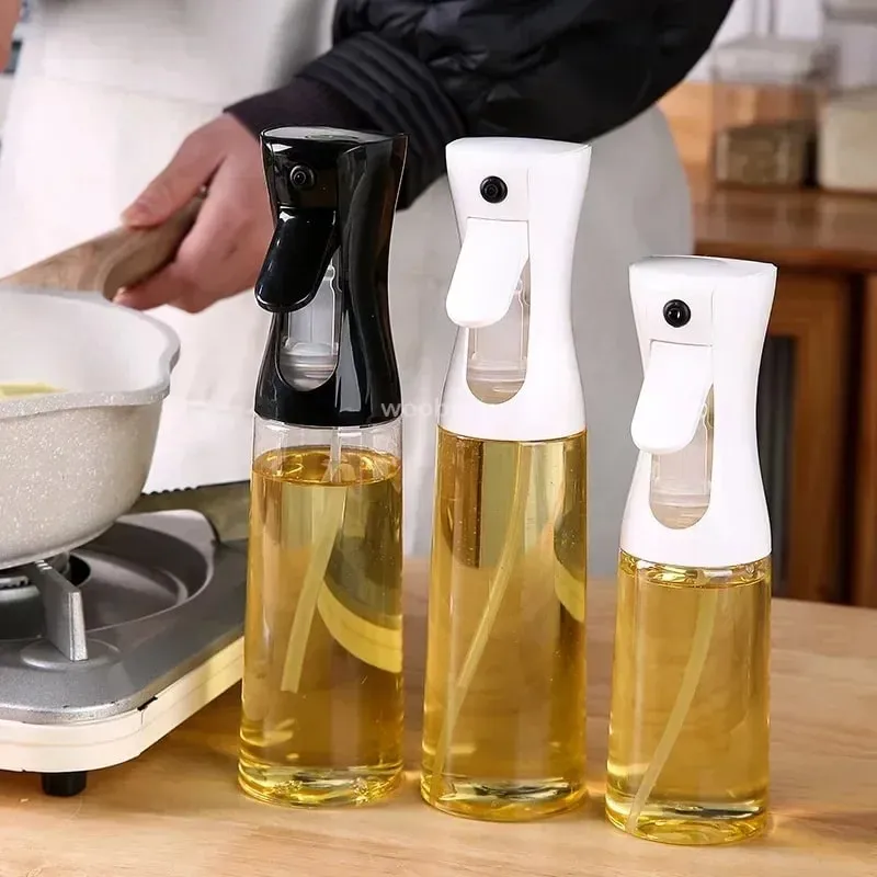 Press-type Oil Spray Bottle 200/300/500ML Kitchen Cooking Oil Sprayer Outdoor Barbecue Oil Spray Bottle Vinegar Soy Sauce — image 2