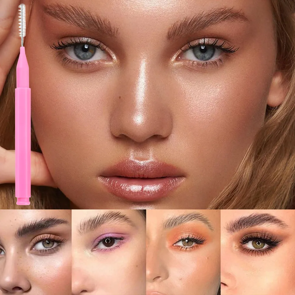 Portable Mini Eyebrow Brush 20/50PCS Brow Perm Brushes Disposable Bendable Micro Eyelash Brow Lifting Brushes Applicators Tools — image 4