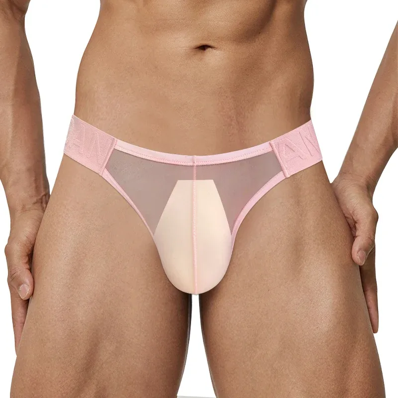 Sexy Men Bikini Briefs Man Underpantsr Slip Transparent Mesh Underwear Male Cuecas Men's Panties Ultra-thin Gays Sports Briefs — image 22