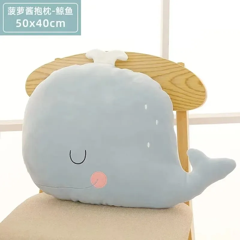 Cute Throw Pillows Crab Whale Goose Lion Pillow Comfortable Room Sofa Car Bed Office Headboard Cushion Doll Back Plush Toy Gift — image 12
