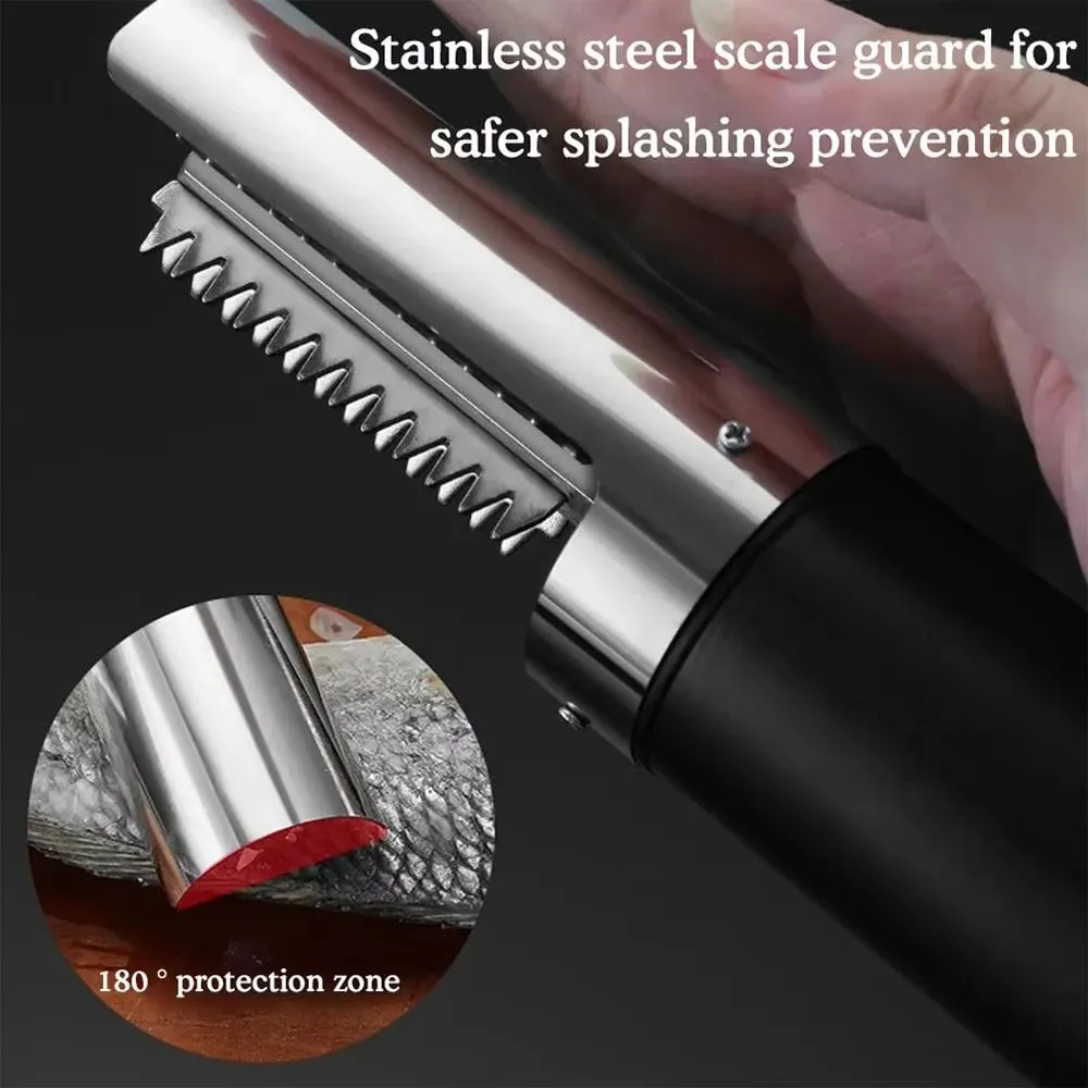Fish Scaler Cordless Seafood Tools Fish Scraper Cleaner Fish Remover Cleaner Wireless Portable Electric Fish Scaler Remover