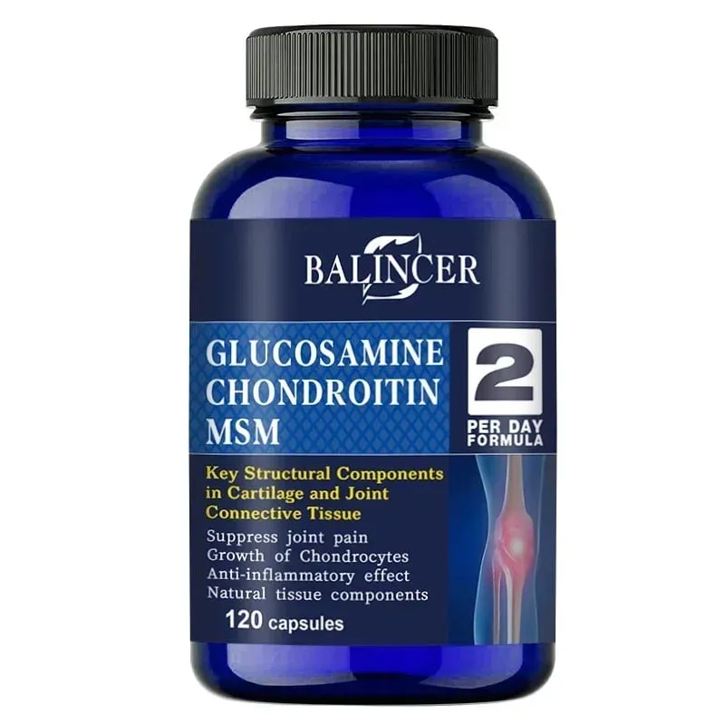 Glukosamin Chondroitin MSM – pro zdraví kloubů a kolen, imunitní systém bez GMO 120 tobolek — image 9