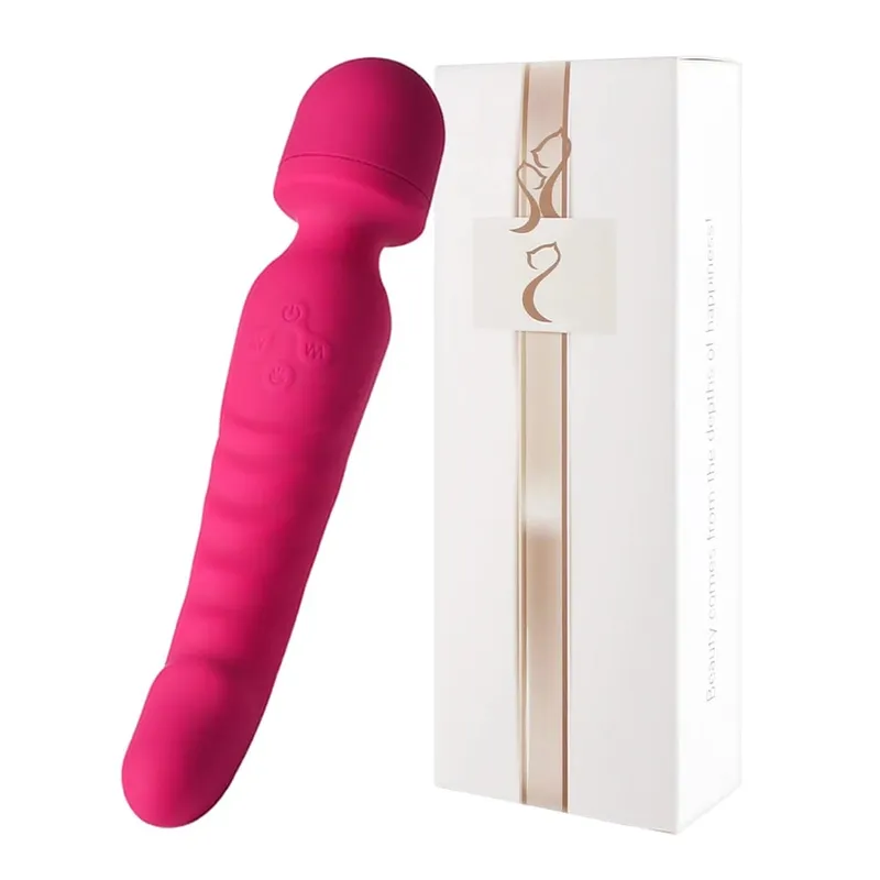 Powerful AV Vibrator Dildos Magic Wand for Women Clitoris Stimulator G Spot Vagina Massager Heating Adult Sex Toys for Female