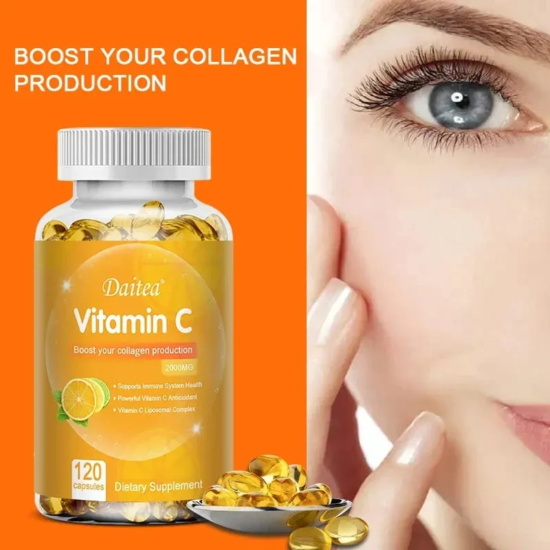 Vitamin C 2000 Mg Capsules Supplement Whitening Collagen and Enhance Immunity — image 5