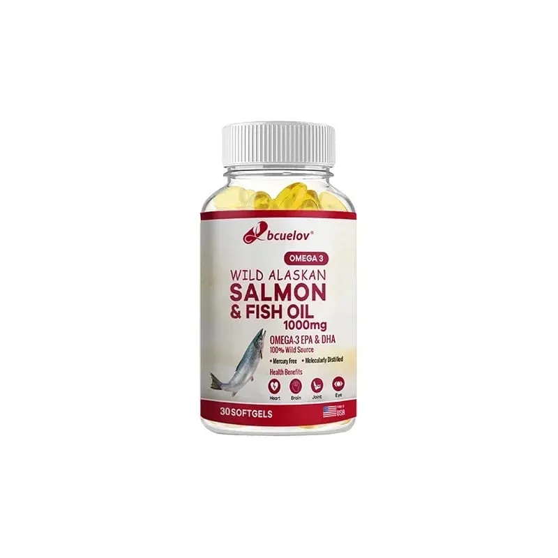 Huile de saumon sauvage d'Alaska - Acides gras oméga 3 EPA DHA de poisson pur - Soutient la fonction articulaire du cerveau, des yeux, du système immunitaire et de la santé cardiaque — image 8
