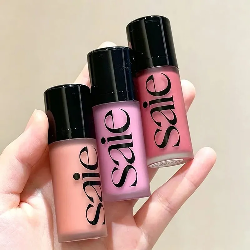 Hot Brand Saie Liquid High Gloss Gel & Liquid Powder Blusher Face Contour Antique Copper Paste Easy To Color Portable Cosmetics