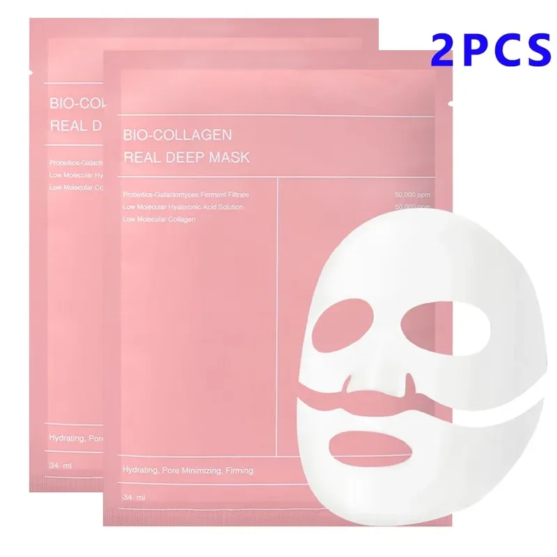 Split Collagen Mask Moisturizing Refreshing Brightening Skin Care Oil Control Tender Deep Hydrating Facial Masks Korean Makeup