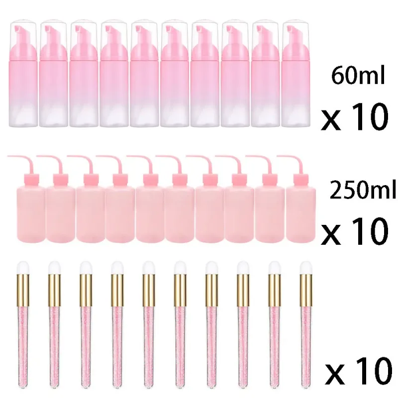 60ml doplňovatelné nepropustné prázdné lahvičky s pumpičkou na pěnu