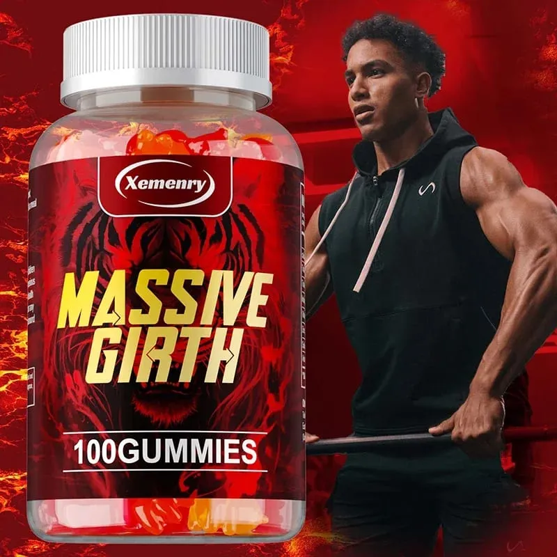 Massive Girth Gummies for Men - Men's Vitality Enhancer Increase Size and Stamina Boost Strength and Confidence Vegan — image 4