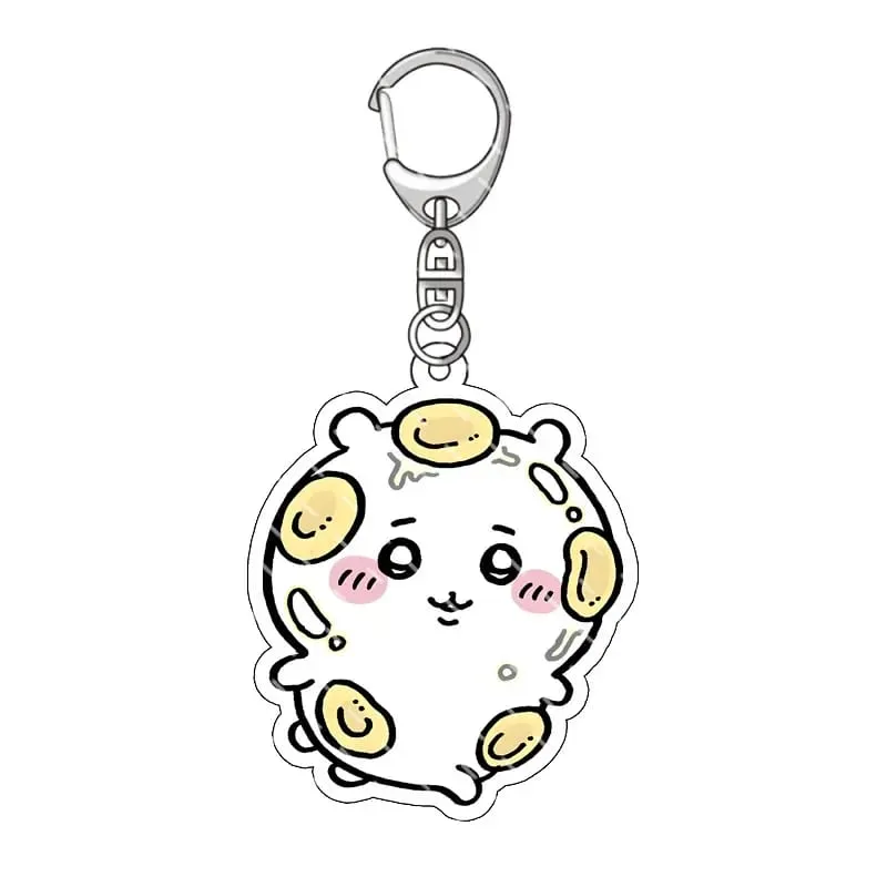 jiyi Pendant Anime Comic Acrylic Peripheral Keychain Hachiware Usagi Cute Pendant Bag Hanging Decoration Decoration