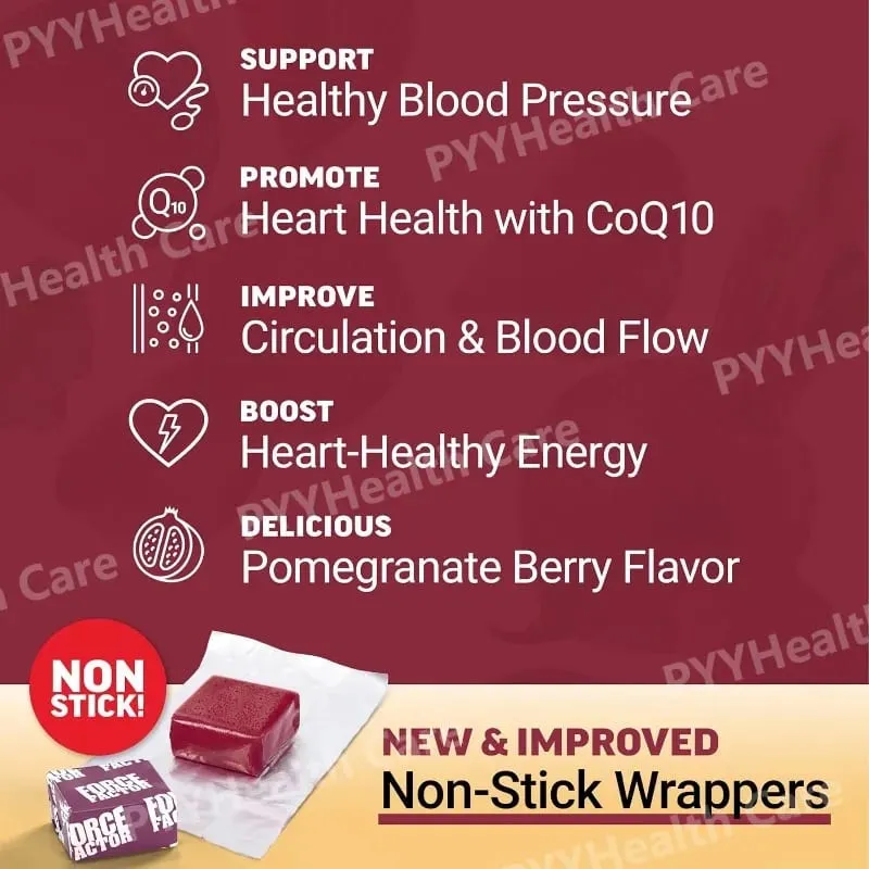 Beetroot Gummies με CoQ10 Βιταμίνες Β Εκχύλισμα σπόρων σταφυλιού Φυτικό Soft Chews Καθημερινό Ενεργειακό Συμπλήρωμα — image 4