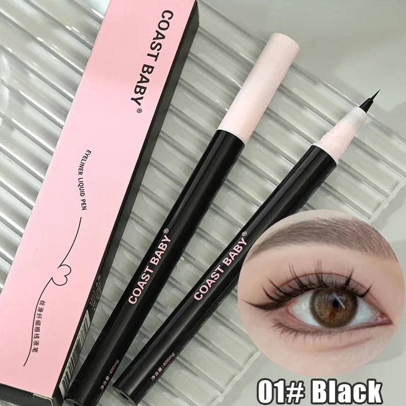 0.05mm Eyeliner Liquid Pen Matte Smooth Quick Dry Waterproof Ultra-thin Eyeliner Lower Eyelash Pen Non Smudging Korean Makeup — image 9