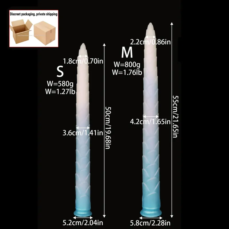 Long 55cm Butt Plug Pumpkin Dildo Deep Anal Whip Soft Anal Plug Adult Sex Toys Monster Dilator Dildo Anal Stimulator Sex Product — image 17