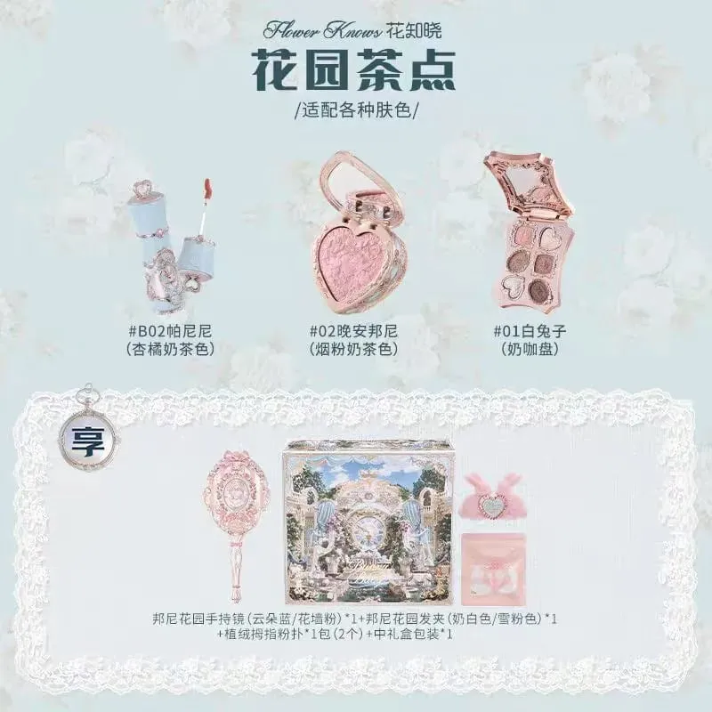 Flower Knows Bunny Garden Collection Lip Cream Blush Air Cushion CC Cream Liquid Foundation Eye Shadows Palette Makeup Set — image 9