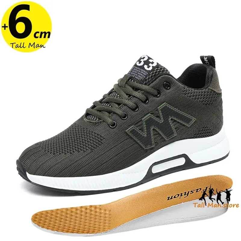 Chunky Sneakers Men Elevator Lift Height Increase Insole 6cm Sports Plus Size 37-46 — image 10