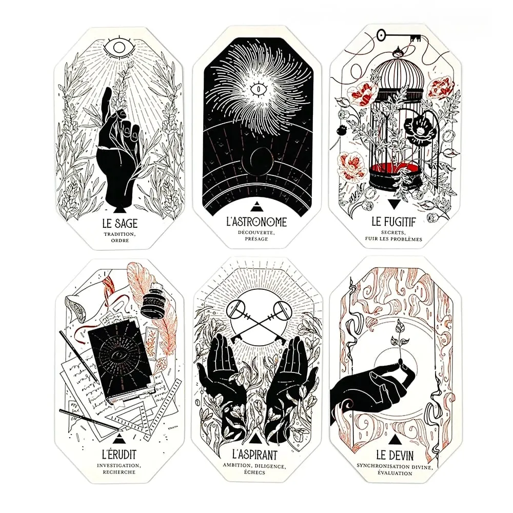 La Citadelle A Fantasy Oracle Cards A 60 Octogonal Design Deck Version française Fortune Telling Divination Jeu de société Jeu de cartes — image 4