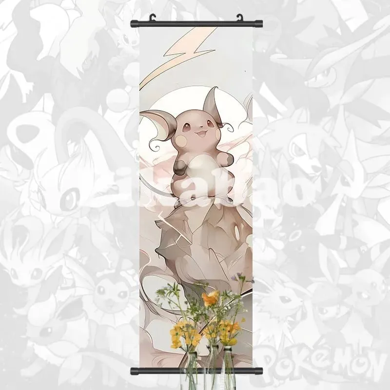 Printed Poster Anime Wall Artwork Greninja Pictures Gardevoir Painting Canvas Pikachu Hanging Scrolls Home Room Decor