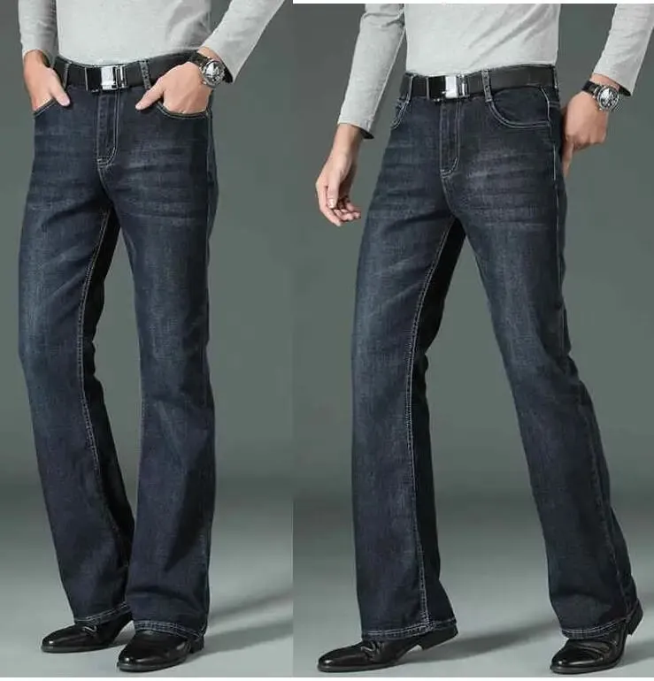 Men's Flared Jeans Loose Men Big-Leg Jeans Men Flared Pants Boot Cut Leg Designer Classic Jeans Multiple Styles Size 28-40 — image 8
