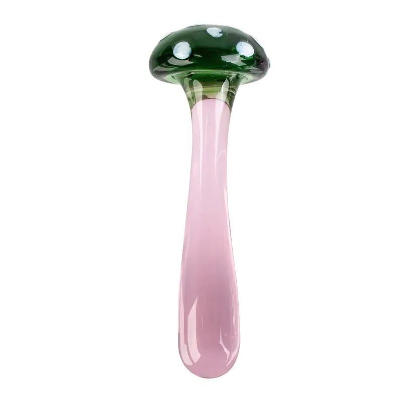 14cm Mushroom Glass Dildos For Anal Plug Women Men 18 Couples Tools Butt Plugs Dilator Sex Toys Adult Games Erotic Products Shop