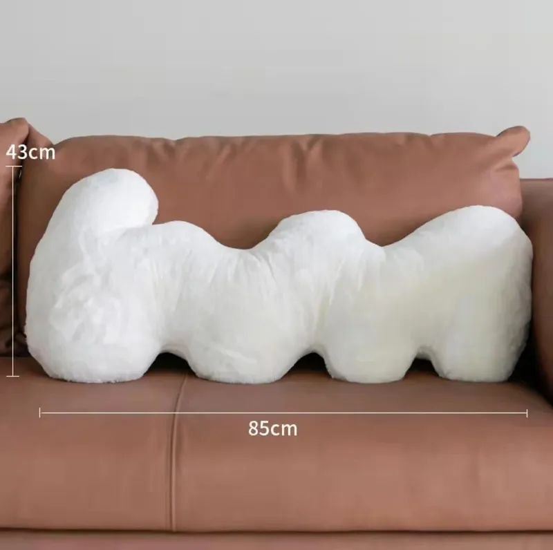 85CM Nordic Home Decor White Cushion Soft Plush Pillow For Sofa Chair Seat Love Shape Letter Cushions Decoractive Props Gift
