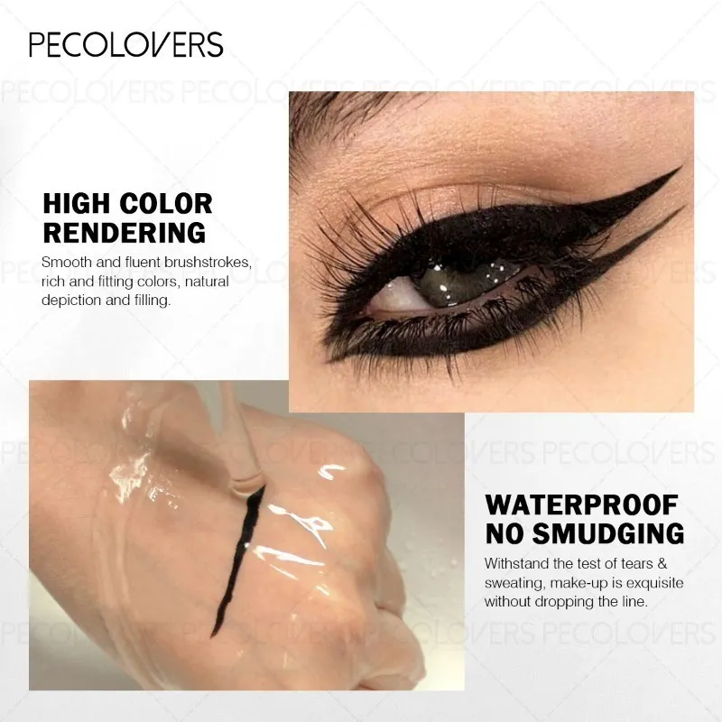 1pcs Eyeliner Green and Black Waterproof and Sweat-proof Long-lasting and Natural Eyeliner Pen Eye Cosmetics — image 4
