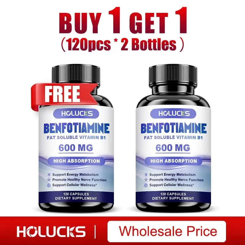 Les capsules de benfotiamine avec de la vitamine B1 liposoluble soutiennent la santé nerveuse, le métabolisme énergétique et le bien-être cellulaire pour hommes et femmes — image 9