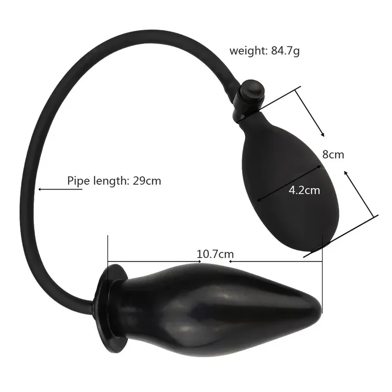Adult Products Dildo for Anal Toy Expandable Butt Plug Silicone Massager Sex Toys for Women Men Inflatable Anal Plug Backyard
