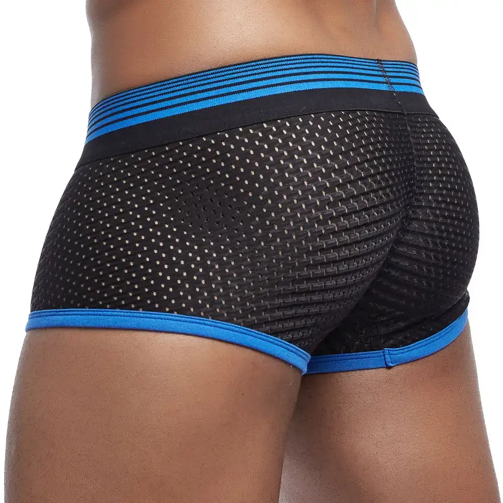 4PCS/Lot Boxer Men Mesh Breathable Boxershorts Men Underwear Shorts Panties Men Cuecas Boxer Underpants Calzoncillos 3256808053328844 — image 12