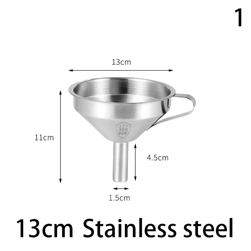 1pc 100/120/200/300/400/450 Mesh Nylon Filter Stainless Steel Funnel For Fruit Milk Traditional Chinese Medicine Oil White Wine