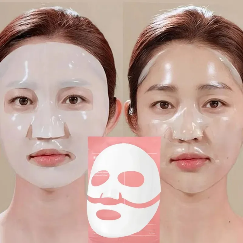 Split Collagen Mask Moisturizing Refreshing Brightening Skin Care Oil Control Tender Deep Hydrating Facial Masks Korean Makeup — image 2