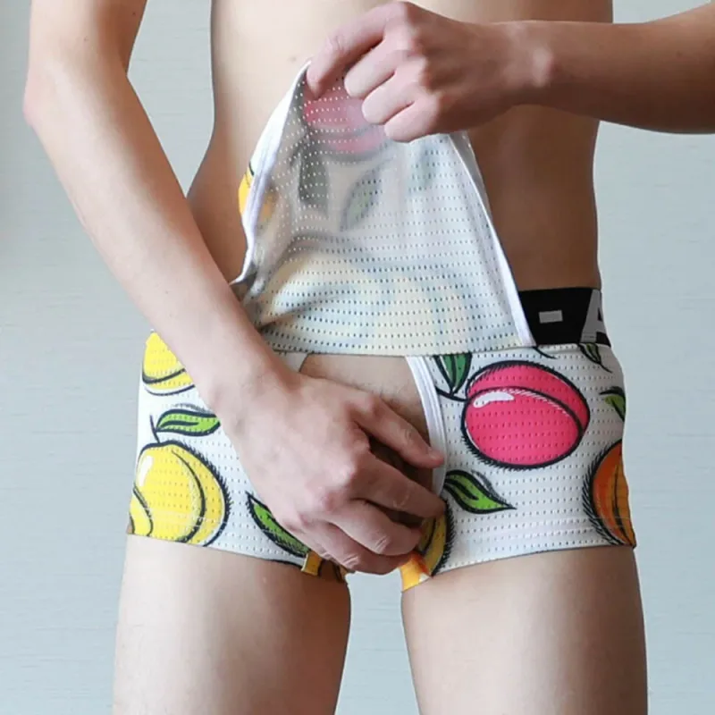 Seluar Boxer Seluar Dalam Seluar Dalam Seluar Dalam Pakaian Kapas+Spandex Terbuka Jenama Baru Fesyen Bekalan Bergaya Sesuai — image 13