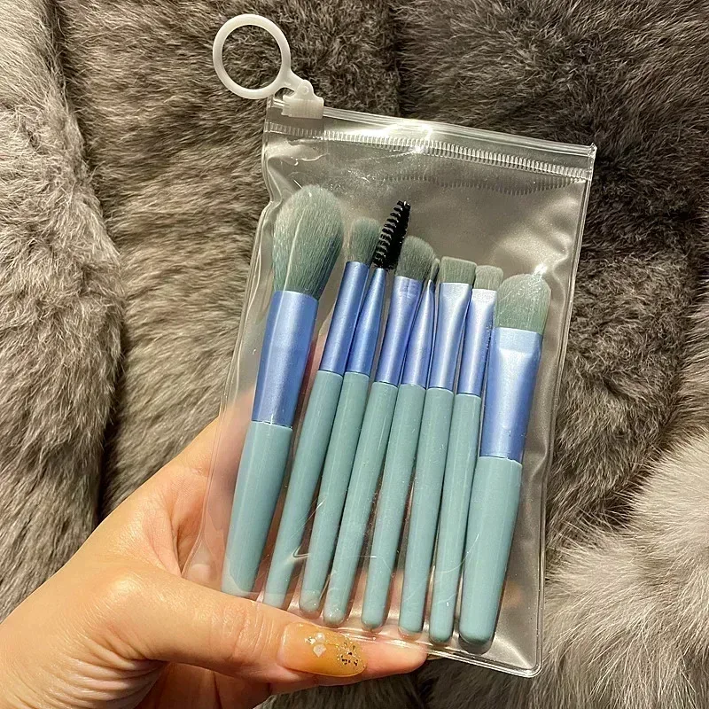 8Pcs Makeup Brush Set Soft Fluffy Professional Cosmetic Foundation Powder Eyeshadow Kabuki Blending Make Up Brushes Beauty Tools