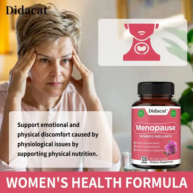 Menopause Relief Capsules Support Weight Management Improves Metabolism Mood Supplements Anti-Stress Fatigue and Anxiety