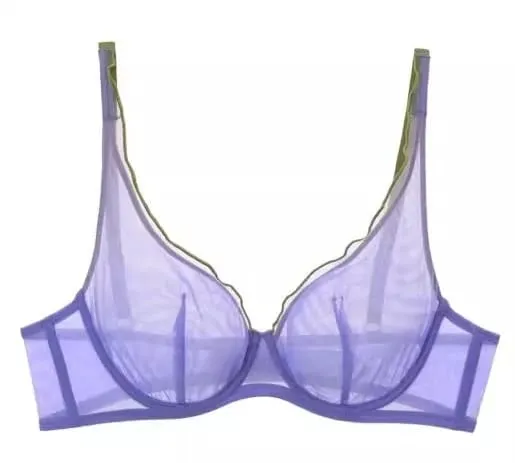 Bra Minimiser Perancis Canggih Set Lingerie Jaring Tanpa Bantalan Dukungan Underwire Cangkir Segitiga untuk Set Celana Dalam MOYISU Payudara Besar — image 20