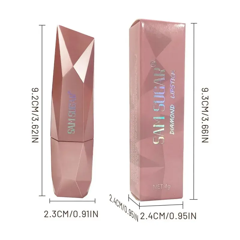 Diamond Glitter Lipstick Long Lasting Waterproof Moisturizing Highly Pigmented Metallic Shine Pearlescent Non Stick Cup Lipstick — image 7