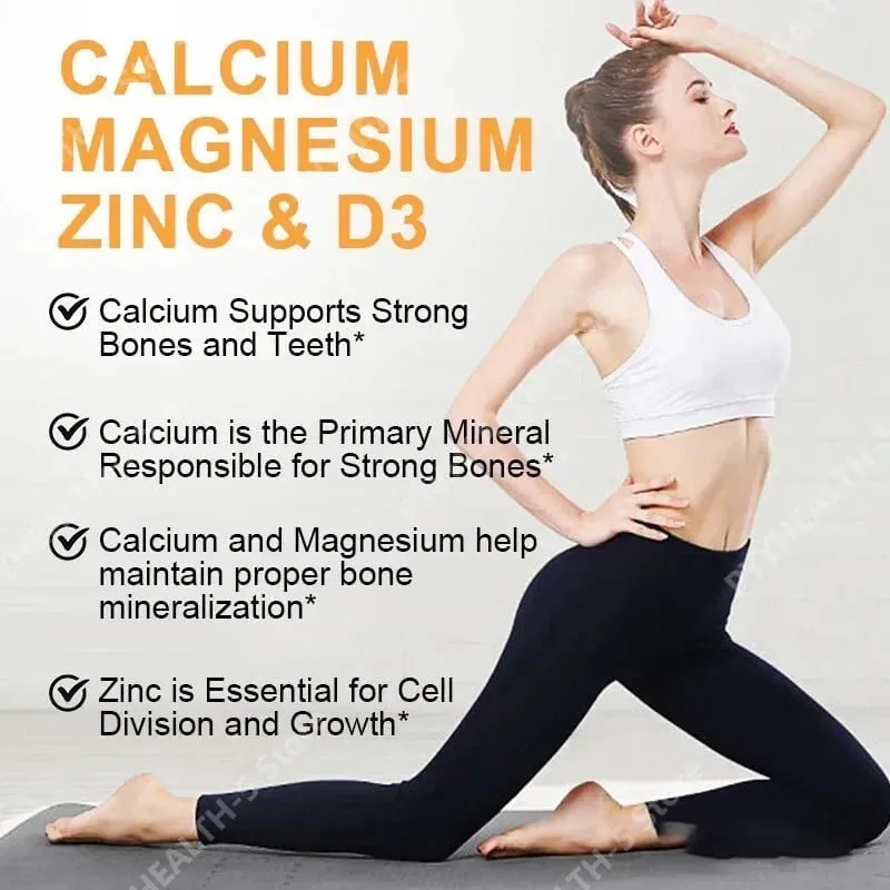Calcium Magnesium Zinc with Vitamin D3 Softgels 120 Count Easy Swallow Daily Nutritional Support for Men Women For Adults — image 4
