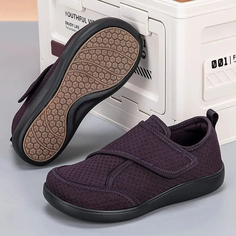 Zapatos abiertos para personas mayores, zapatos para diabéticos ajustables, grasa del pie hinchado, juanete ancho Hallux Valgus, ortopedia, eversión del pulgar, hombres y mujeres — image 4
