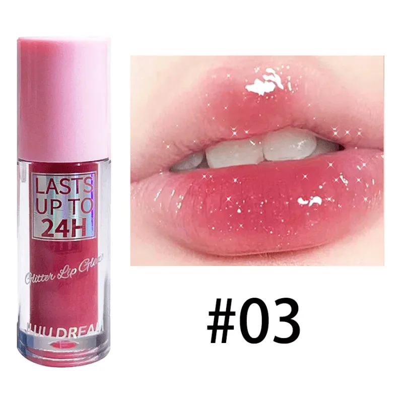 Flowing light Glitter Lip Glaze Long Lasting Lip Gloss Waterproof Liquid Lipstick Makeup Lip Oil Lip Tint Moisturizing — image 9