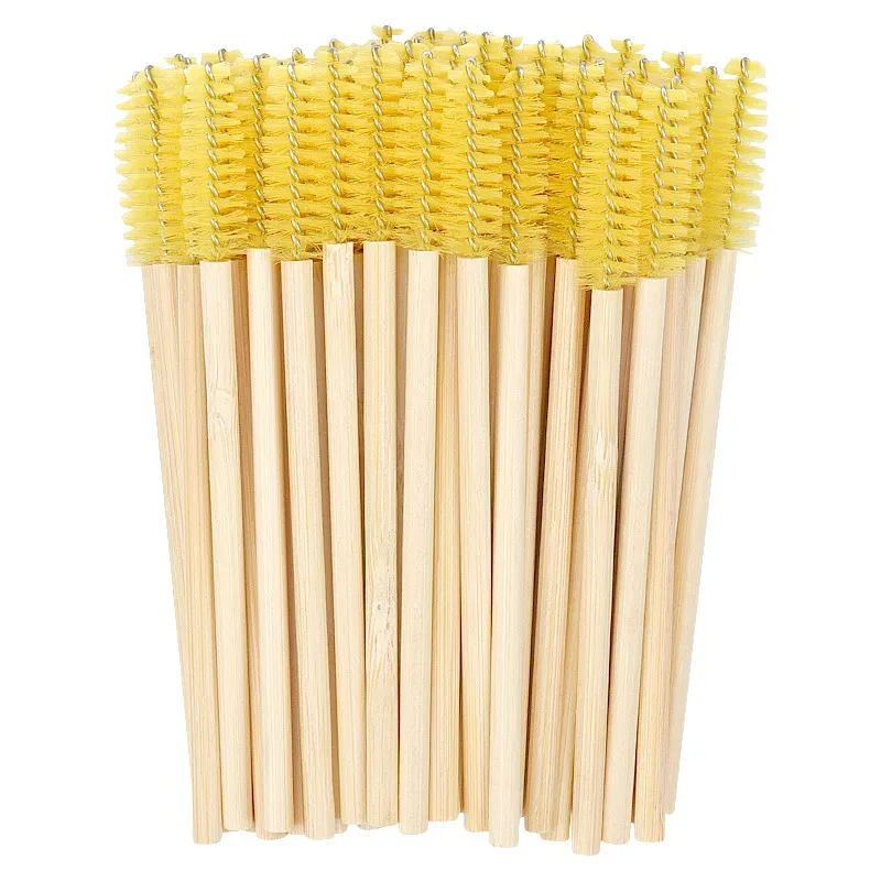 Wooden Makeup Mascara Brushes Wand Disposable Cosmetic Makeup Eyebrow Brush Applicator Eyelash Extension Cosmetic Brushes Tools — image 14