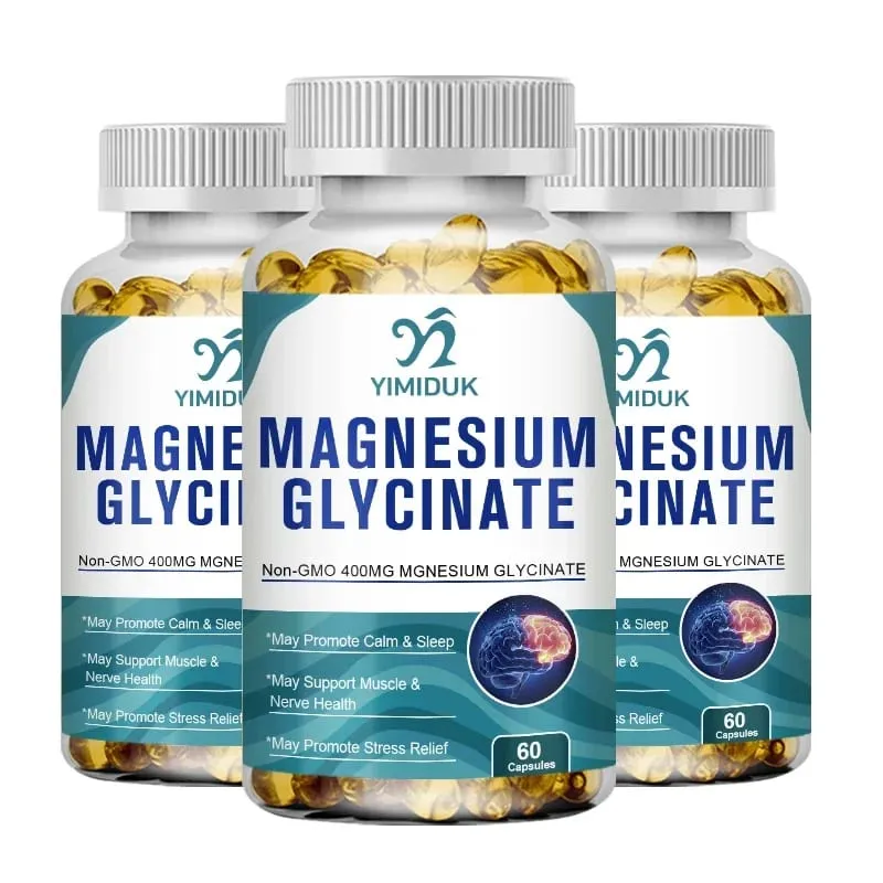 Yimiduk reines Magnesiumglycinat-Ergänzungsmittel mit Vitamin B6 zur Bekämpfung von Müdigkeitskrämpfen und zur Herzgesundheit reduziert Angstzustände. Vegan — image 8