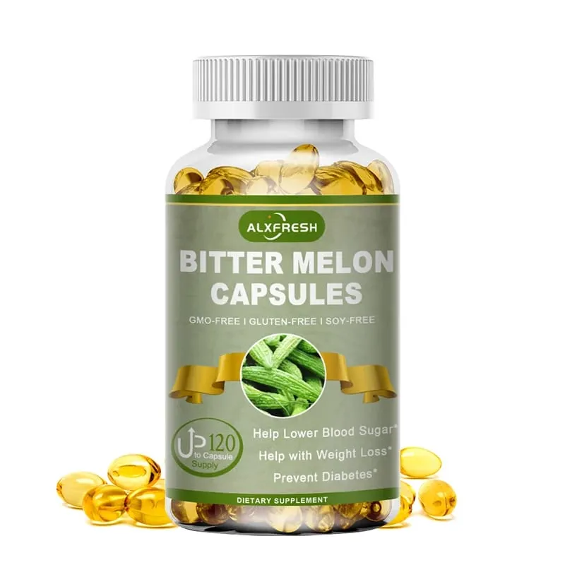 Alxfresh Extra Strength Melão Amargo 2500 mg Suplemento 16:1 Padronizado e Concentrado 100% Vegetariano Sem Glúten Não OGM