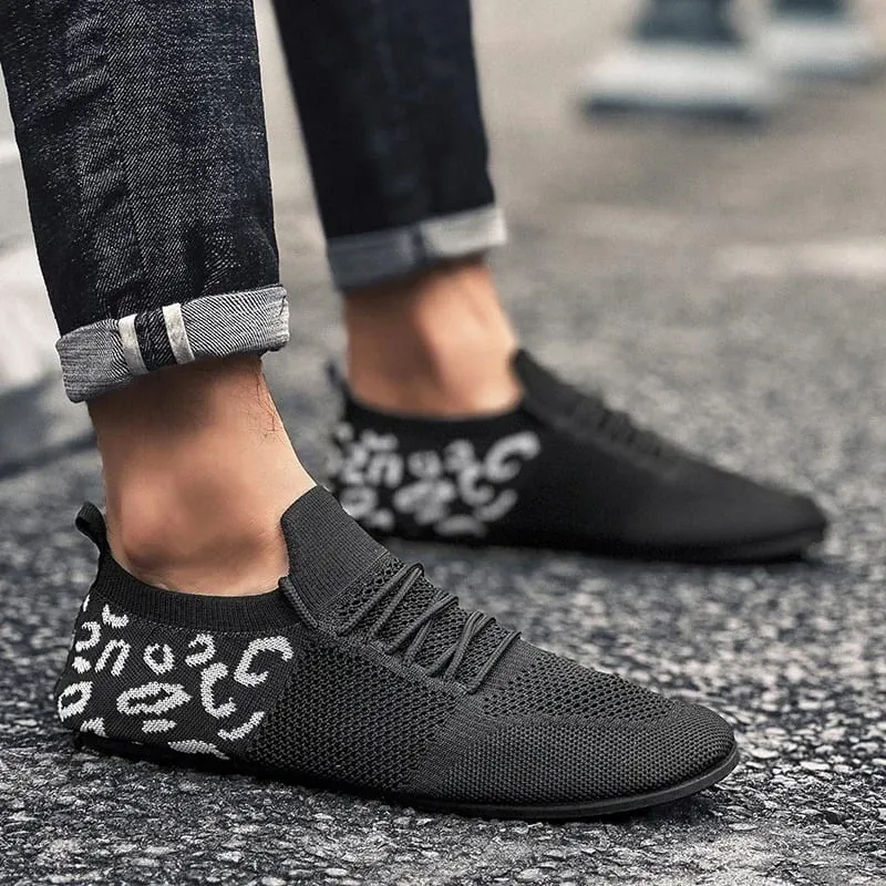 2024 Breathable Men Vulcanized Shoes New Lightweight Couple Flats Soft Mesh Men's Casual Shoes Outdoor Driving Footwear 36-47 — image 5