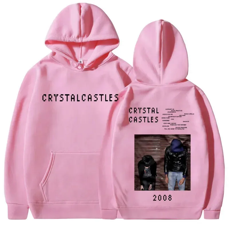 Crystal Castles Hoodie Men Women Hip Hop Rock Oversized Sweatshirt Male Vintage Gothic Streetwear Men's Fleece Cotton Hoodies — image 7